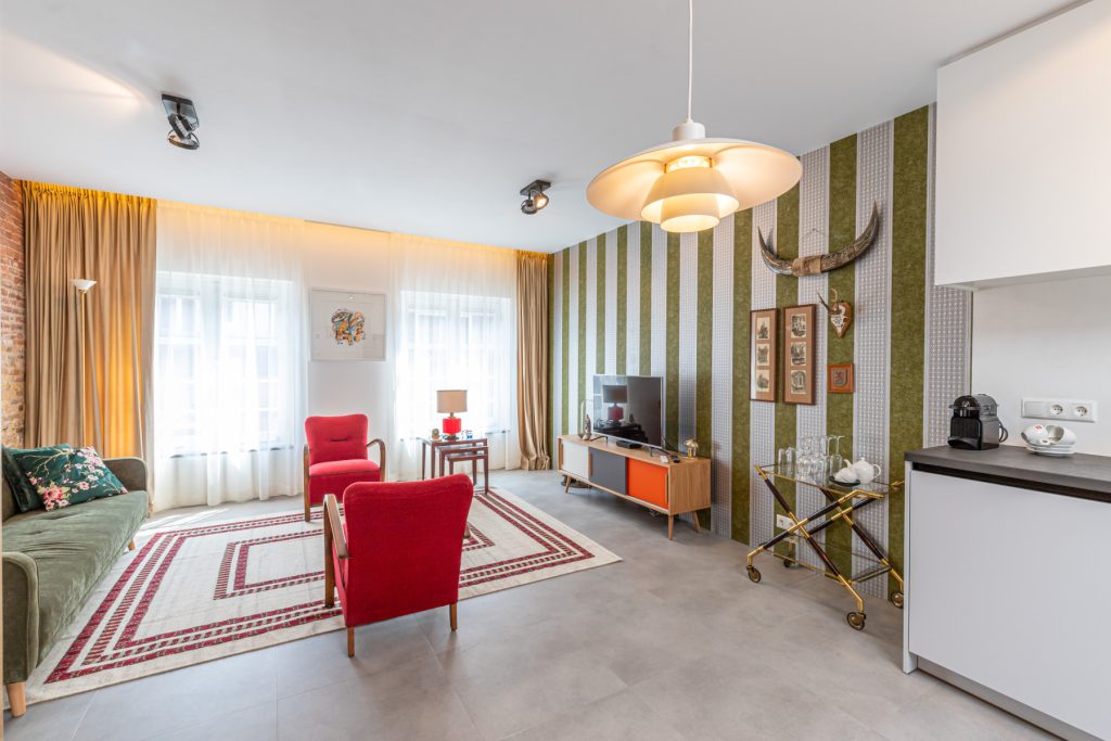 Woonruimte longstay suite 19 hotel Goud en Zilver